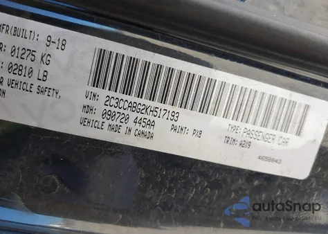 2019 Chrysler 300 300S z USA, uszkodzony, nr VIN 2C3CCABG2KH517193